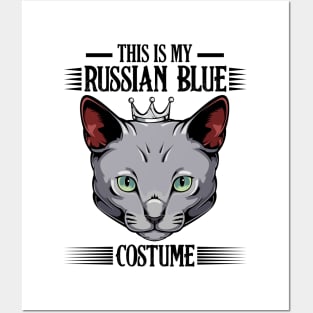 Russian Blue Cat Posters and Art